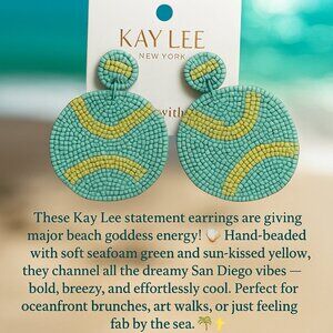 Coastal Mosaic Drops- Earrings 🌊🌞